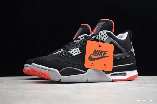 1st Kicks Shoes cement 1762 air 4 2019 jordan black TopPick retro ''bred'' 308497- 1111